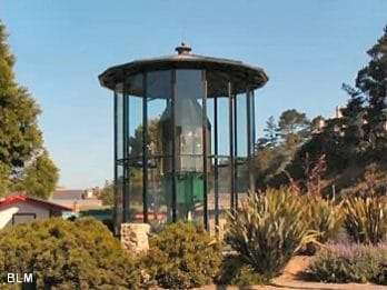 The first order fresnel lens of the Piedras Blancas Lighthouse now residing in Cambria