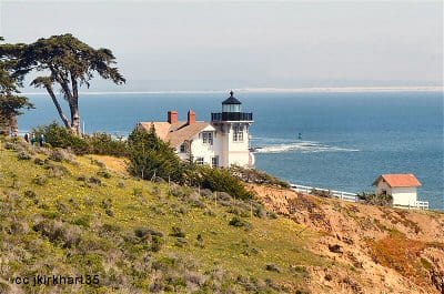 Seaward view of the Point San Luis lighthouse
