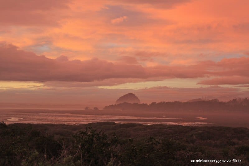 Sunset over Morro Bay and the Los Osos Elfin Forest