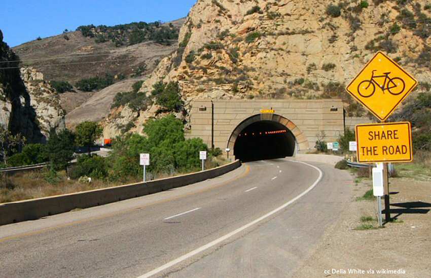 The Highway 101 tunnel at the Gaviota Pass