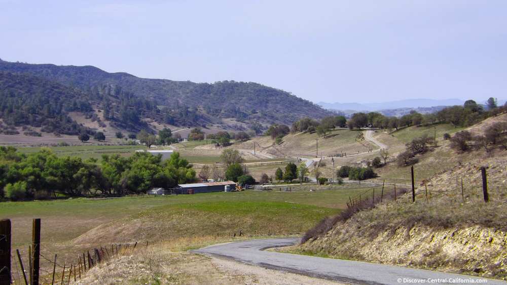 Looking north on Indian Valley Road