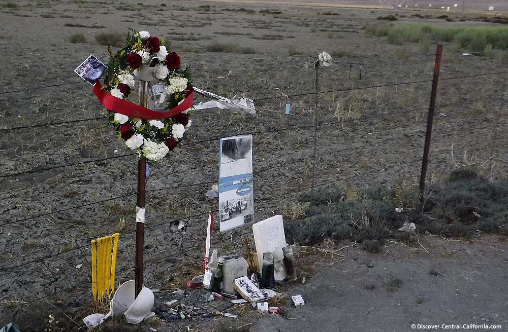 Shrine at the James Dean crash site