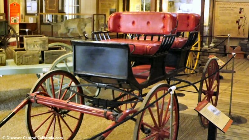 Beautifully restored carriage in the museum barn