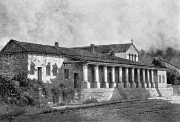 19th Century drawing of the Mission San Luis