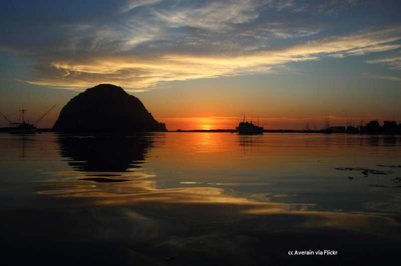 Sunset over Morro Bay Sunset over Morro Bay