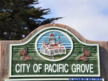 Welcome to Pacific Grove sign