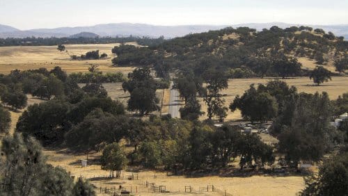 A view of the San Andreas Fault line near Parkfield