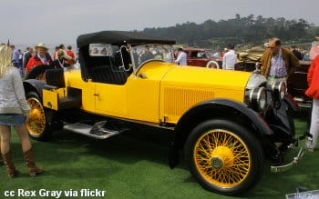 Concours d'elegance on the golf course at Pebble Beach