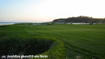 One of the golf courses at Pebble Beach