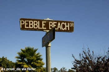 Street sign for Pebble Beach Drive