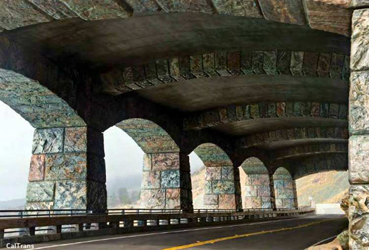 Interior view of the Rain Rocks Rock Shed