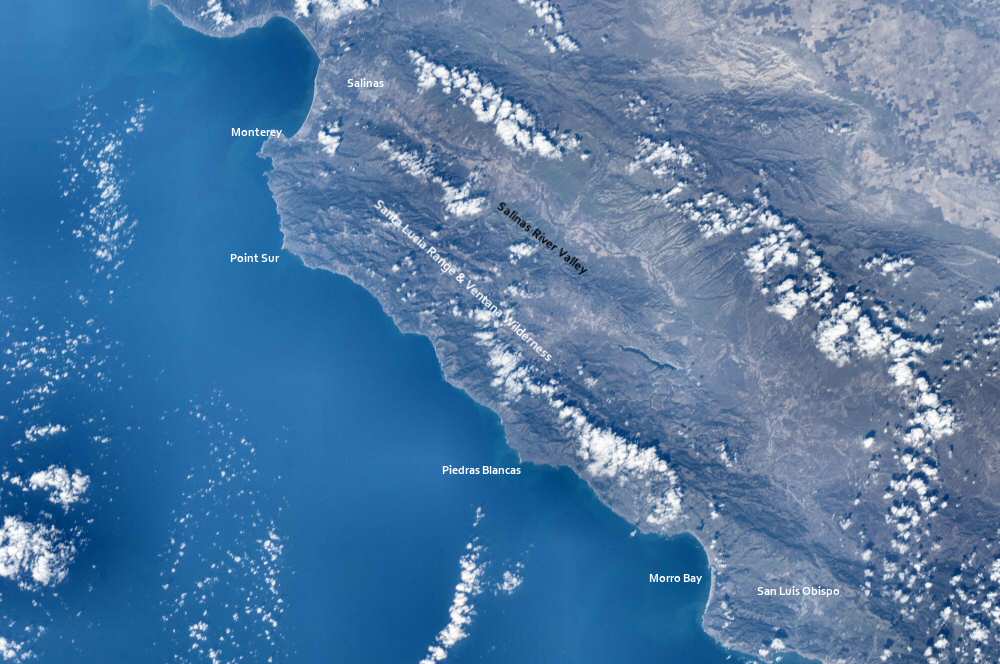 Photo of Central California from the ISS
