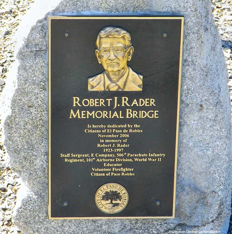 Robert Rader Memorial plaque