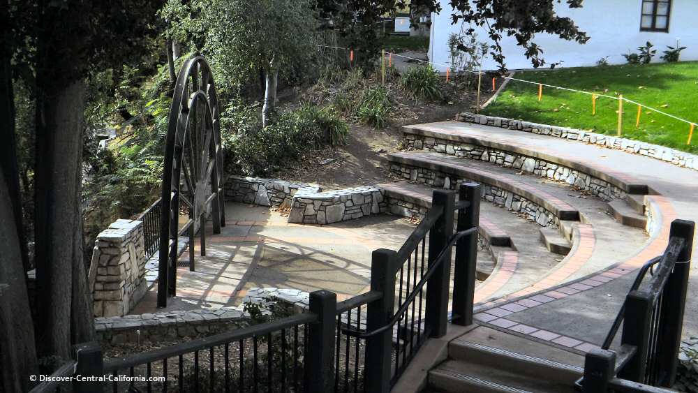The small amphitheater at San Luis Obispo Mission Plaza