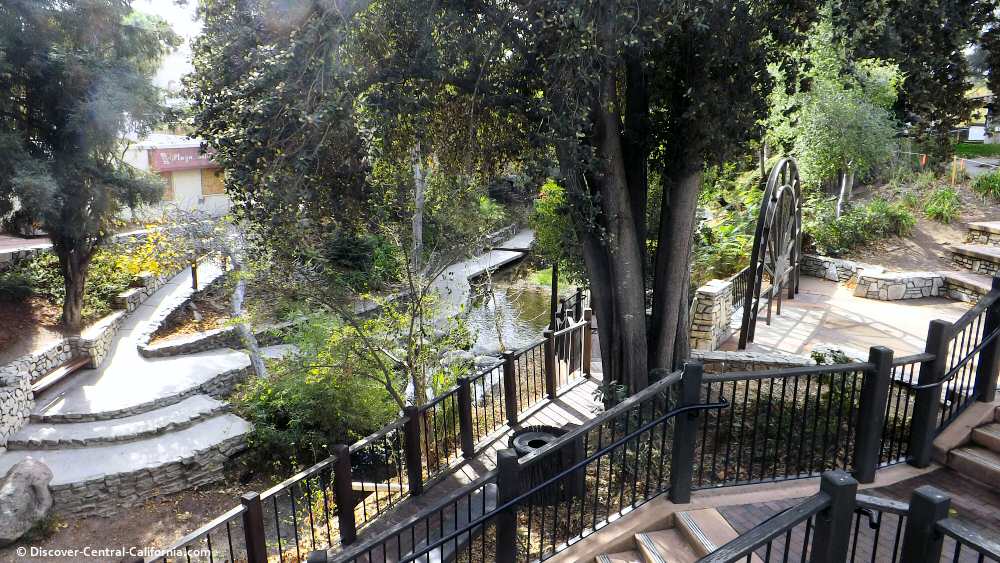 Another view of the San Luis Obispo Creek walk from Mission Plaza Another view of the San Luis Obispo Creek walk from Mission Plaza