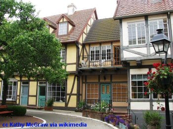 Half timbered houses in Solvang California Half timbered houses in Solvang California