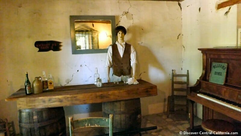 The old tavern room at the Rios Caledonia Adobe