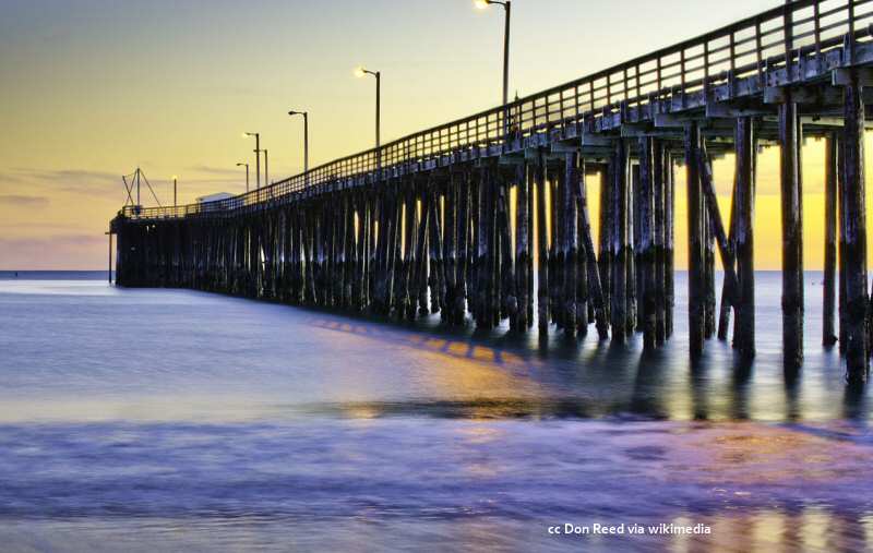 The Avila Beach pier at sunset The Avila Beach pier at sunset