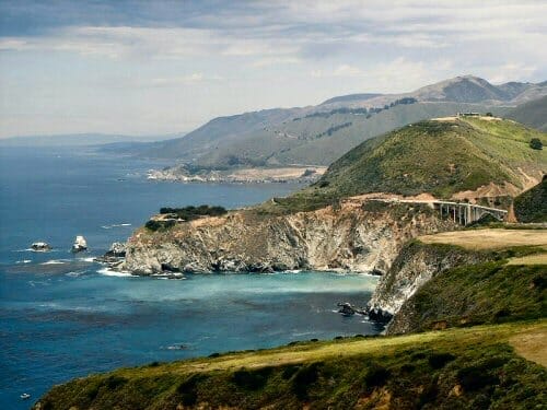 View of Bixby Creek Bridge from Hurricane Point