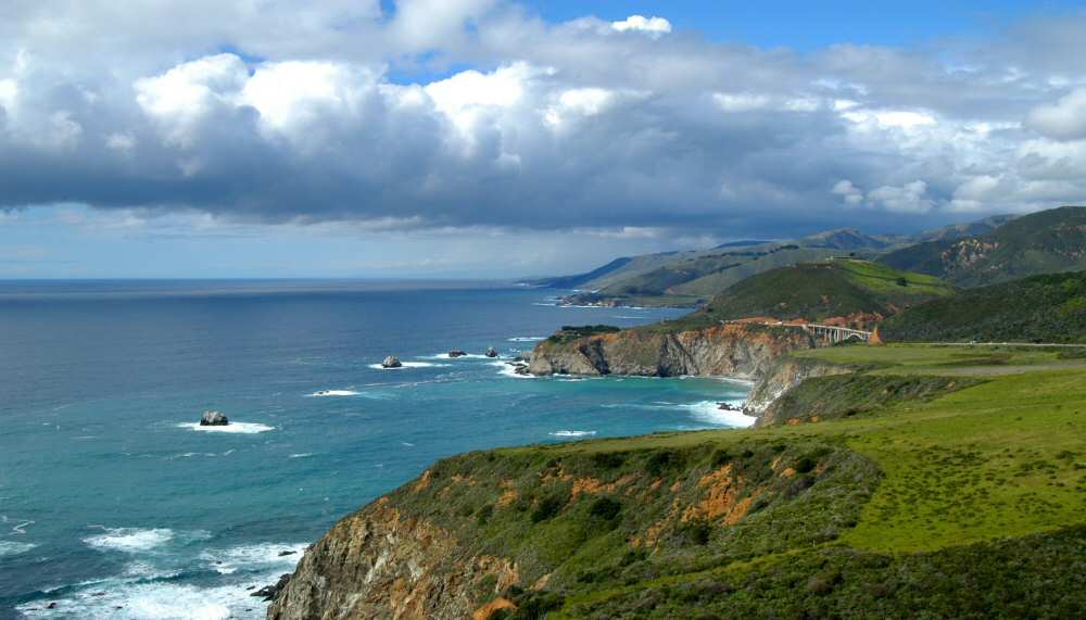 A view of the Bixby Bridge from the south