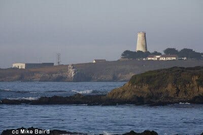 The Piedras Blancas lighthouse near San Simeon