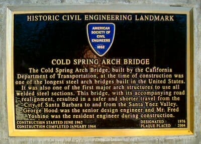 Cold Spring Bridge plaque