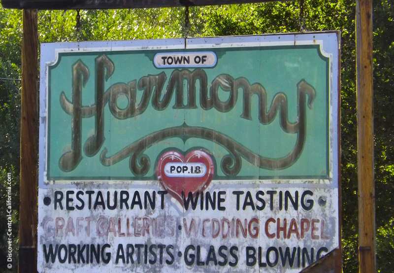 Old Harmony sign