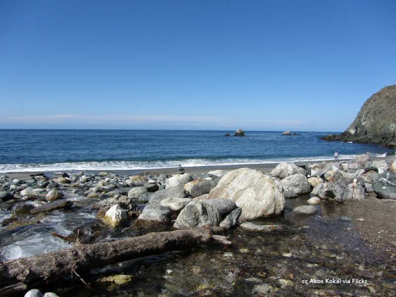 The beach at Limekiln State Park