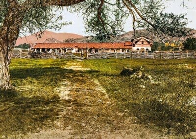 Mission San Antonio circa 1898 - the third of the twenty-one missions in California