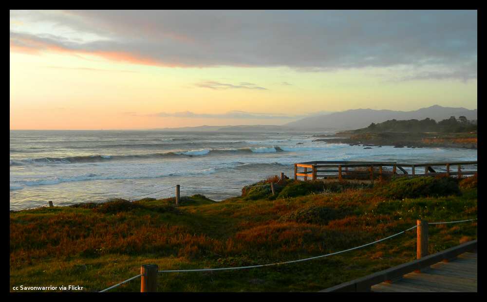 The boardwalk at Moonstone Beach, Cambria The boardwalk at Moonstone Beach, Cambria